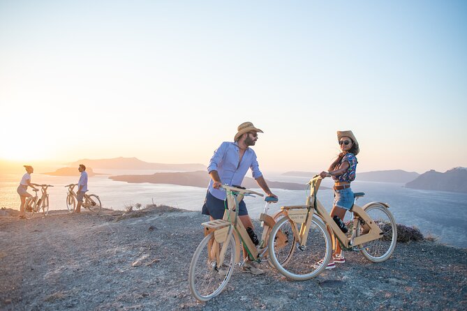 2-hour Private Wooden E-Bike Tour in Emporio Castle, Santorini - Starting at Perissa Black Beach