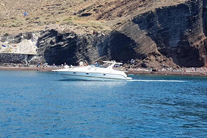5 Hours Santorini Private Luxury Cruise with BBQ and Drinks - Captain Mike, Costas, Renos, and Ilias
