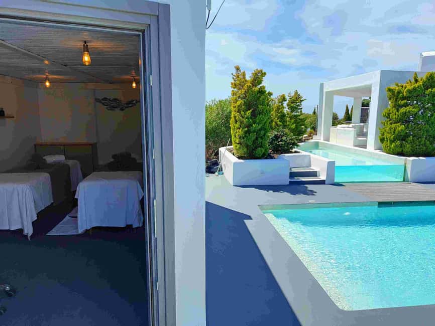 Akrotiri: Departure Day Spa Package Wine/Fruits/Pool Access - Arriving at Santorini Zen Spa in Akrotiri