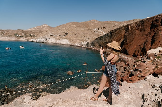 Archaeological Bus Tour to Akrotiri Excavations & Red Beach - Perissa offers the day’s easiest break