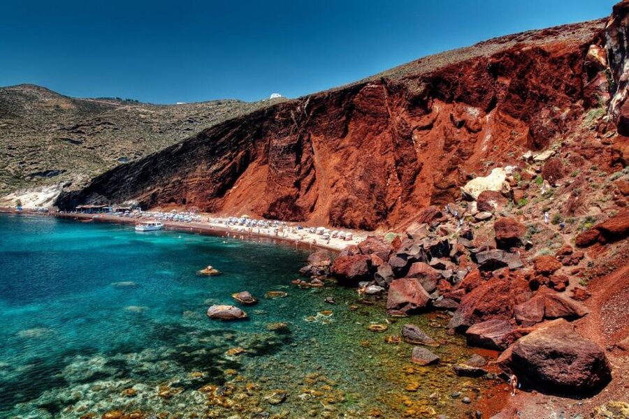 Best of Santorini 4hours Private Tour - Red Beach Near Ancient Akrotiri