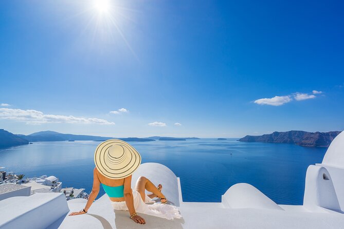 Best of Santorini Full Day Private Trip From Mykonos - Pyrgos and Profitis Ilias show another Santorini