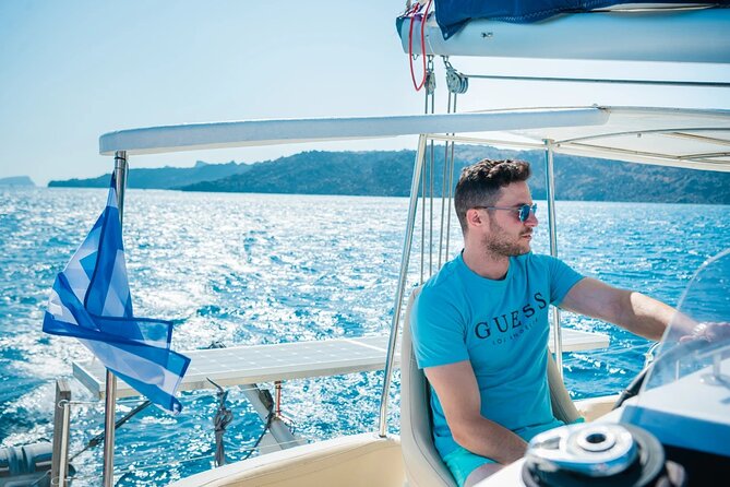 Best of Santorini Private Half-Day Catamaran Cruise with transfer and meal - Nea Kameni and the volcanic center