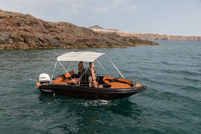 Boat Rental in Santorini License Free - A full day on the sea, not a quick harbor outing