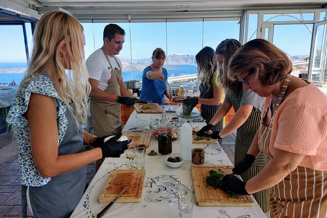 Cooking Class and Wine Tasting in Santorini - What you actually cook during the three hours