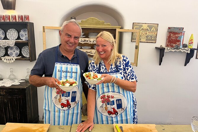 Cooking Class with Private Chef - prepare & enjoy local menu - Assyrtiko makes the class feel like lunch