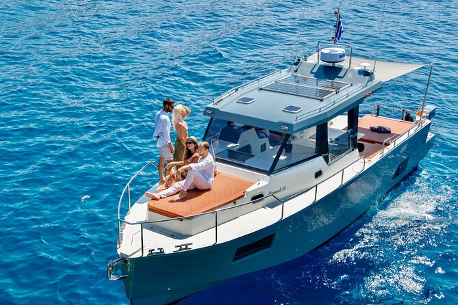Diamond 36 Private Motor Yacht Caldera Cruise - Thirassia offers a quiet first look at the caldera
