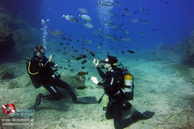 Discover Scuba Diving in the Caldera of the Volcano in Santorini