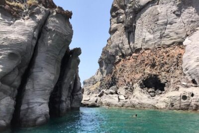 Explore Santorini’s volcano with Alex Private Boat Rental