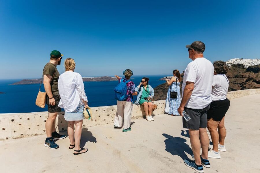 Fira: Guided Foodie Walking Tour with Tastings - Olive oil, honey, and the everyday Greek table