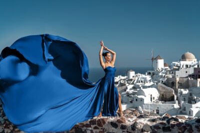 Flying Dress Photo © Photoshoot in Santorini: Express Package