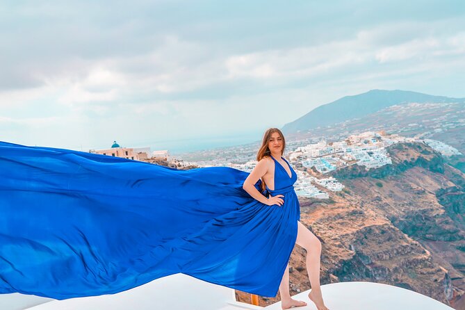 Flying Dress Photoshoot Experience in Santorini with pick up - Is $335.51 per person good value?
