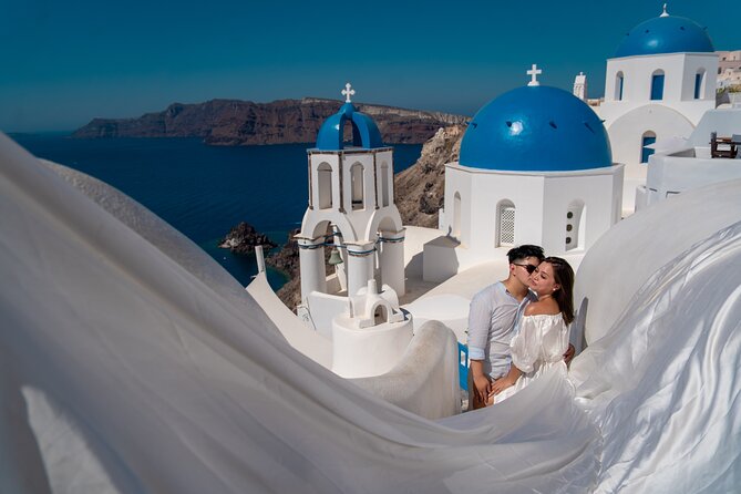 Flying Dress Photoshoot in Oia Private entry to Blue Dome - Is $236.59 per person good value?