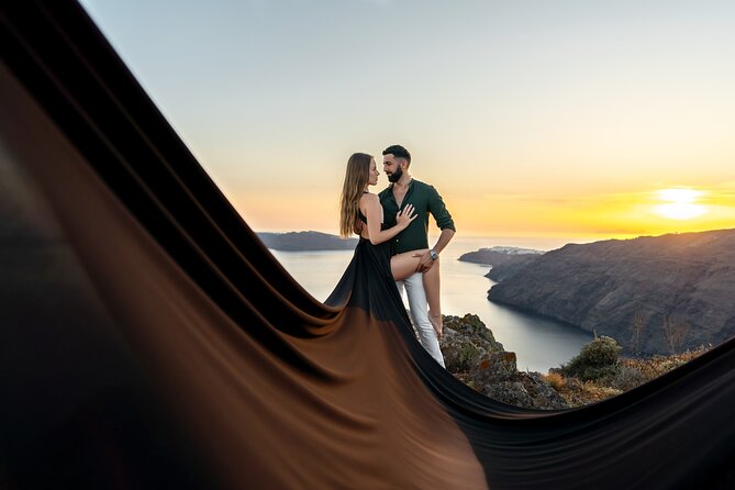 Flying Dress © Photoshoot in Santorini: Happy Birthday Package - Why this birthday photoshoot works in Santorini