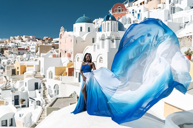 Flying Dress © Photoshoot in Santorini: Mr. President Package - Is $1,806.17 per person good value?