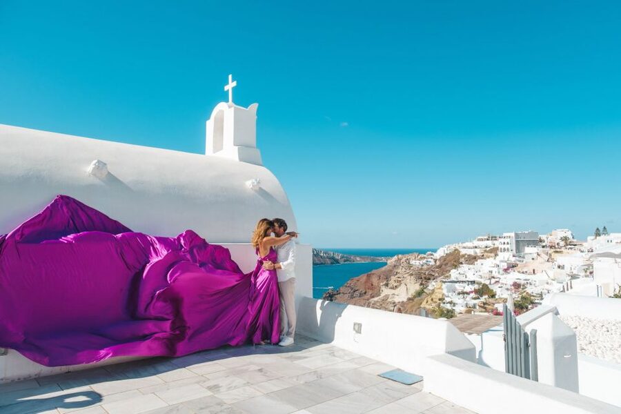 Flying Dress Santorini Photoshoot - Is $182 plus the dress rental good value?