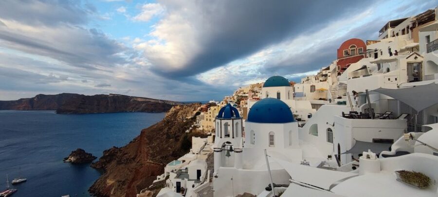 From Santorini: Guided Oia Morning Tour with Breakfast - Breakfast above Imerovigli