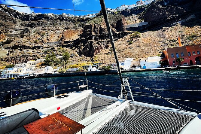 Half Day Premium Catamaran Cruise in Santorini including Oia - Oia and Ammoudi Bay: understand the route