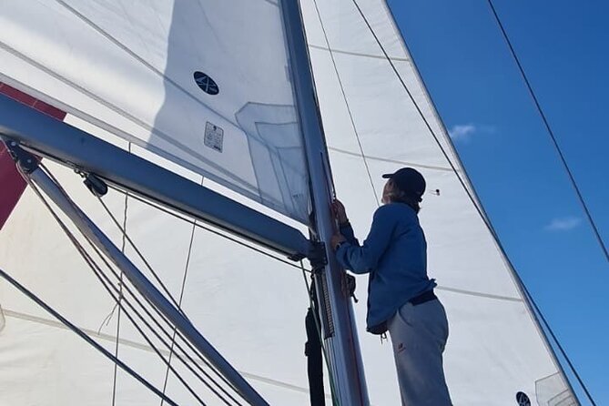 Half day Private Sailing cruise in Santorini island up to 6 pax - Mesa Pigadia, black sand, and the main meal