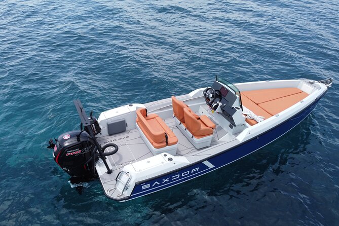 Half Day Saxdor Boat Rental in Santorini - Key points to know before booking