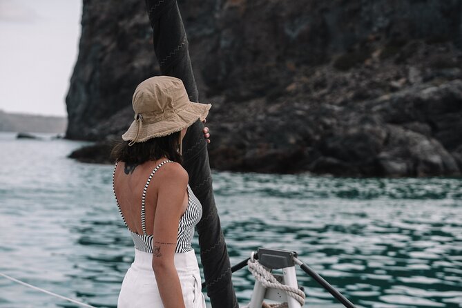 Half-Day Tailor-made Private Catamaran Cruise in Santorini - Thirassia: 30 minutes on a quieter volcanic island