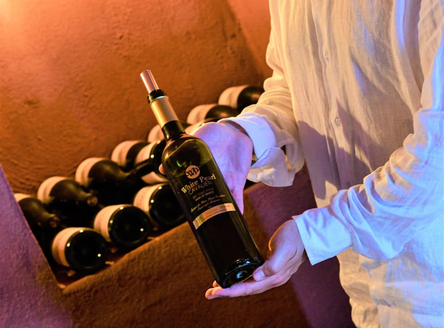 Imerovigli: Premium Wine Tasting with Caldera and Sea Views - Seeing Santorini’s unusual basket-shaped vines