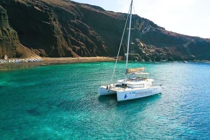 Island Hopping: Santorini Catamaran Charter Cruise with a skipper - What the sea-level views add to a Santorini trip