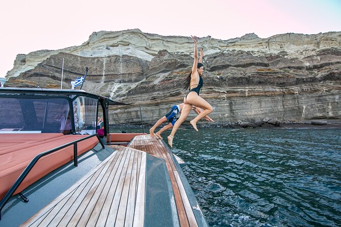 Luxury Private Power Catamaran Tour in Santorini - Santorini Volcano and the volcanic islets