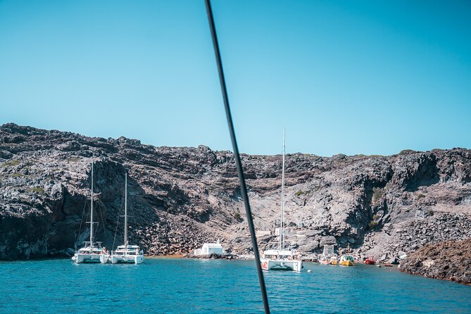 Majestic Catamaran Caldera Cruise with Snacks, Meal & Drinks - The crew, boat, and onboard comfort