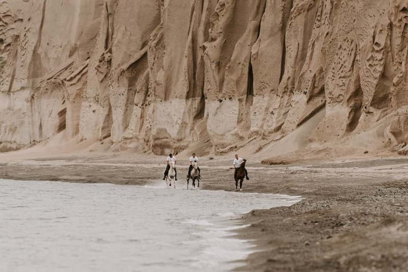 Megalochori: Horseback Riding Tour for Experienced Riders - The cliff-top view over Santorini’s caldera