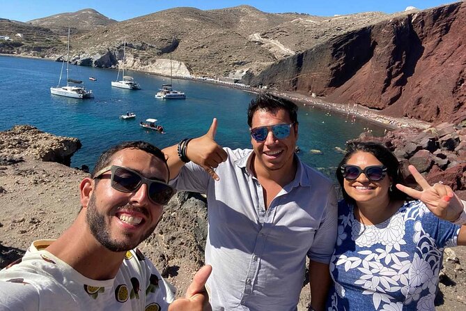 My Ultimate Full-Day Private Santorini Road Trip - Red Beach is best treated as a photo stop
