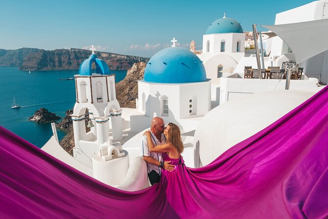 Oia Flying Dress Photoshoot Santorini - What happens during the one-hour booking