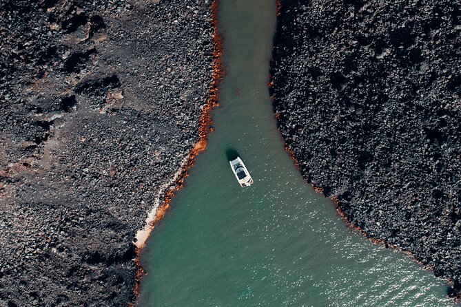 Private Caldera Cruise with Power Catamaran ENJOY incl. Meal & Drinks - Greek food prepared on board