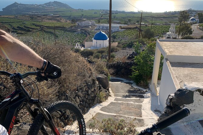Private Electric Mountain Bike Experience and Tour in Santorini - Windmills on the crest for a 360-degree view
