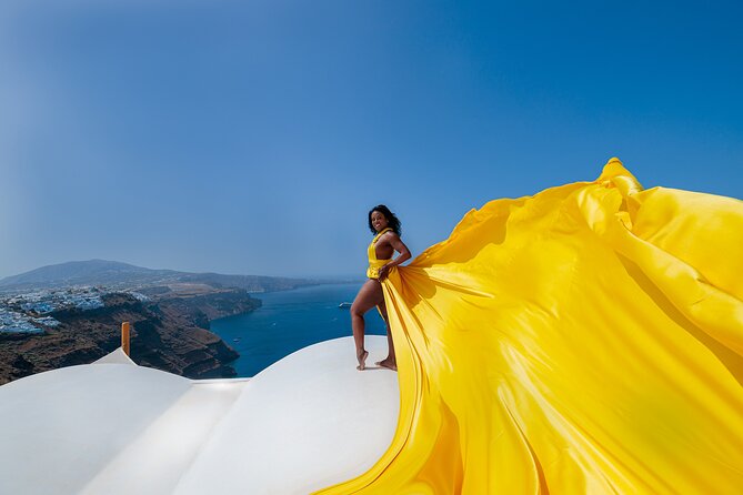 Private Express Flying Dress Photoshoot in Santorini – 30 Minutes - Key points to know before you book