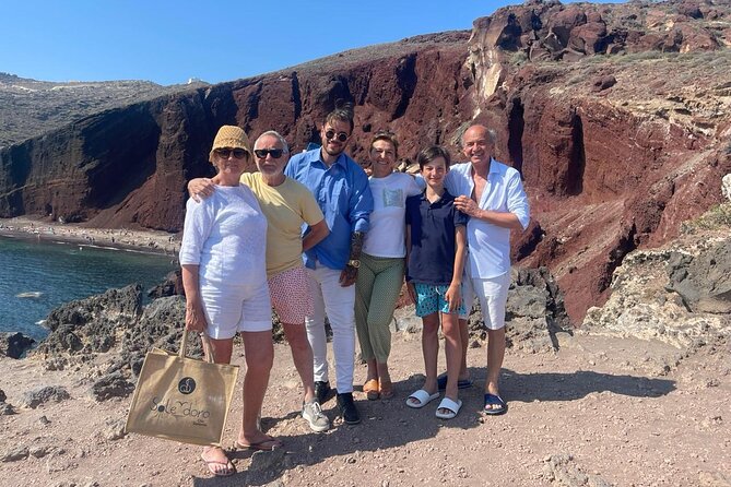 Private Half day - Best of Santorini and Wine Tasting tour - Perissa Black Sand Beach: a break beside the Aegean