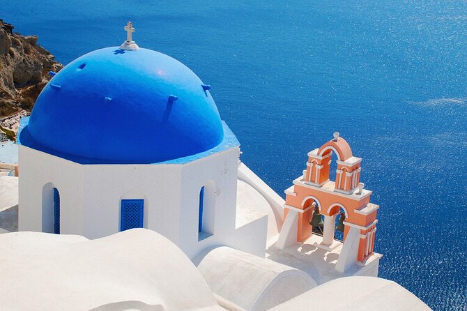 Private Half day - Best of Santorini and Wine Tasting tour - Fira: the island capital and the caldera edge