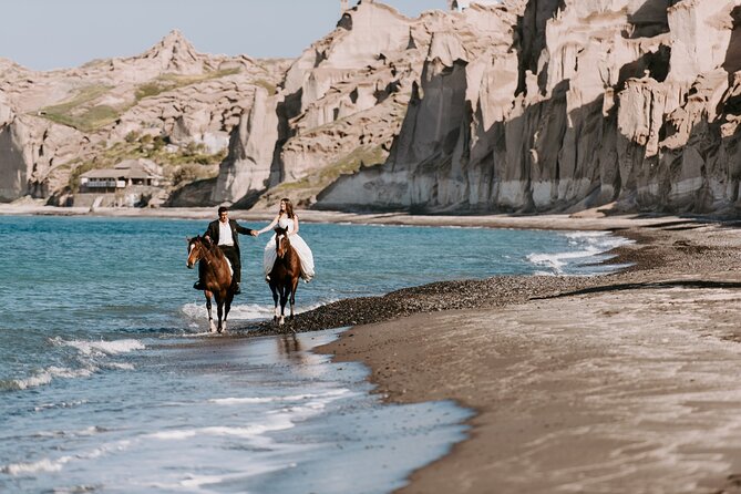 Private Horse Riding Experience in Santorini - Reaching Eros Beach by horseback