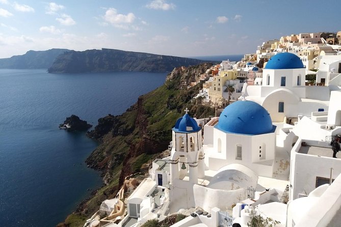 Private Overview of Santorini: Full-Day Customizable Experience! - Santo Wines: caldera views with an optional tasting