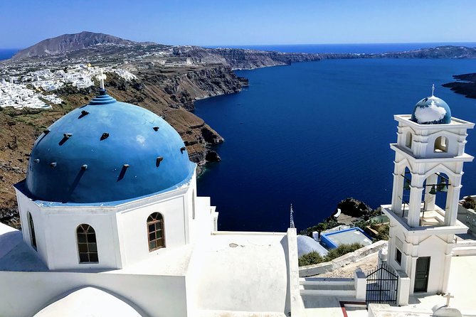 Private Santorini Shore Excursions Trip & Highlights - Firostefani: a short stop for the famous blue dome