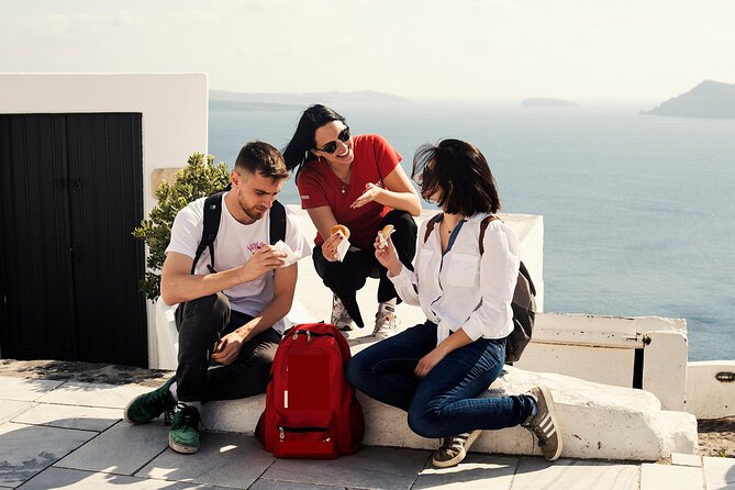 Private Santorini Villages Morning Walking Tour inc. tastings - Fira brings the longest food stop