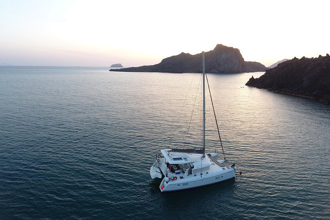 Private Sunset Cruise with Full Greek Dinner - Sunset on the return to Vlychada