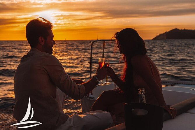 Private Sunset Cruise with Full Greek Dinner - Red Beach and White Beach from the sea