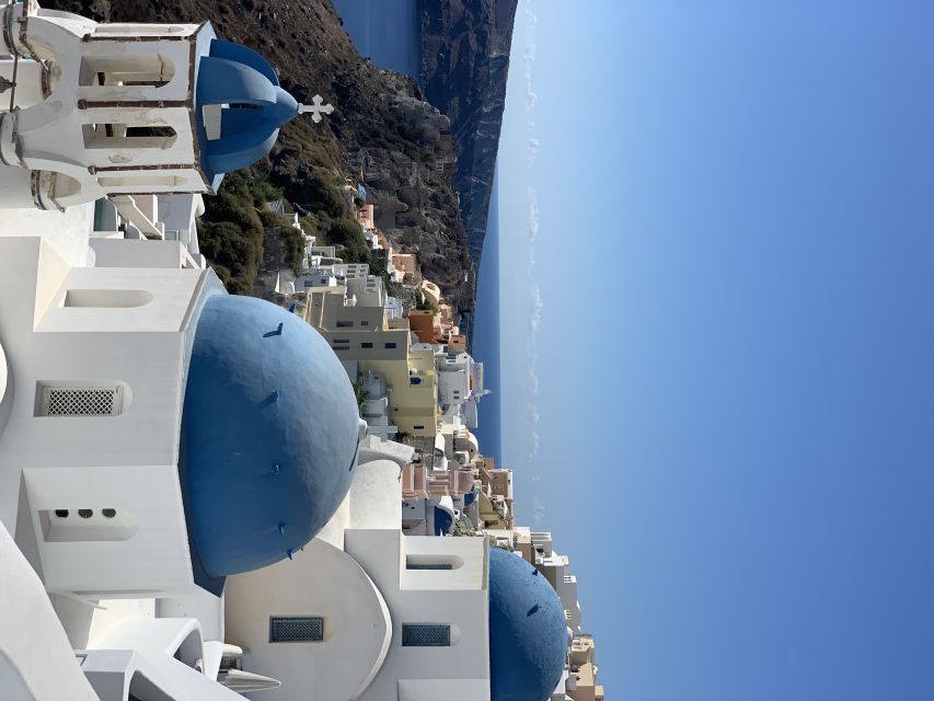 Private Tour of the Famous Blue Domes and Caldera - Imerovigli and the view toward Skaros Rock