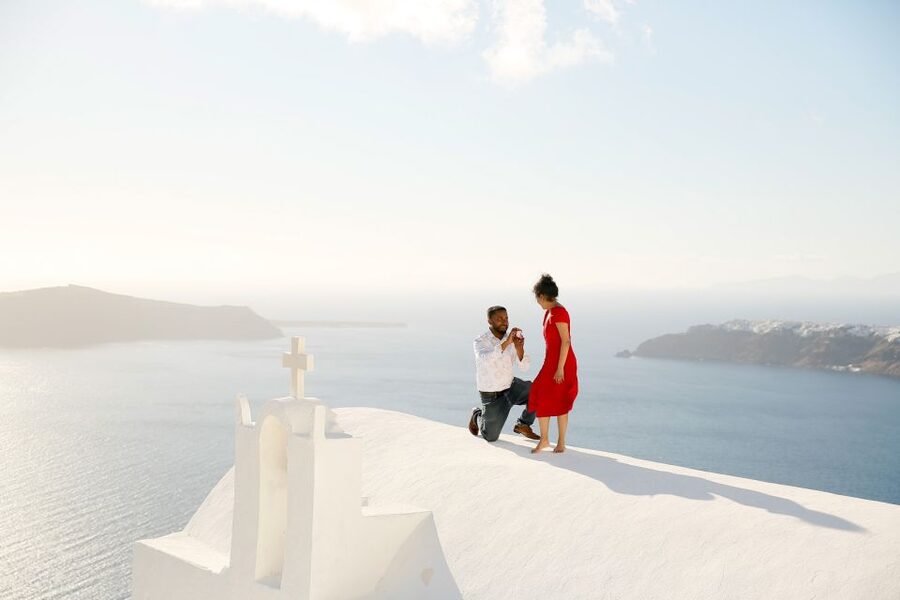 Proposal Photographer in Santorini - What happens at the locations