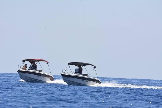 Rent a Boat in Santorini without a License - Taking the helm from Vlichada