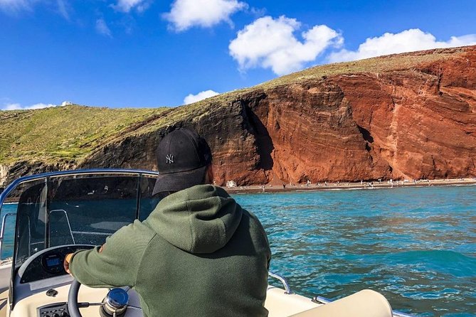 Rent a Boat in Santorini without a License - Following the caldera route and lighthouse