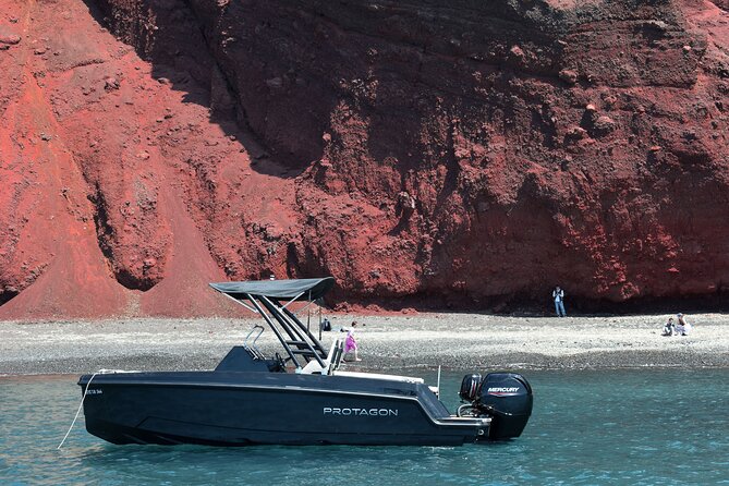 Rent a SpeedBoat in Santorini with License or Skippered - Mesa Pigadia: a quieter swimming stop