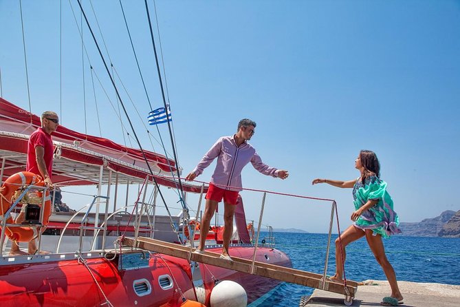 Sailing Catamaran Cruise in Santorini with BBQ, Drinks and Transfer - Is $95.53 a good value?