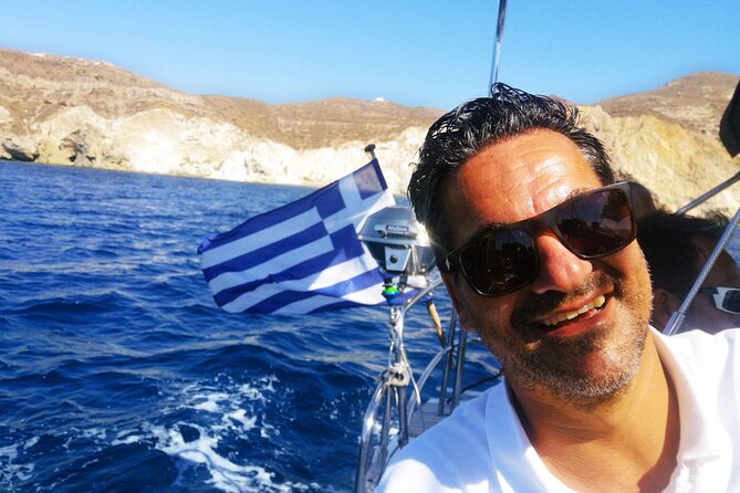 Sailsational Luxury Santorini Catamaran Sunset Cruise with Dinner - Sunset from the catamaran
